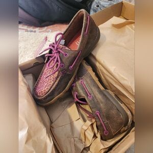 Vibram Brown and Purple Shoes